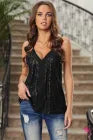 Black Sequin Top