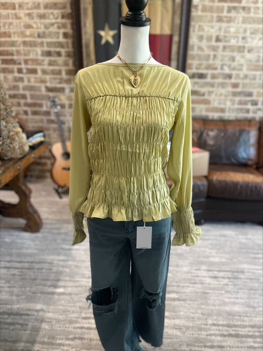 Luminous Lime Blouse