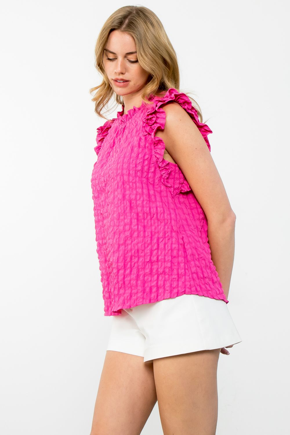 Pink Ruffle Top