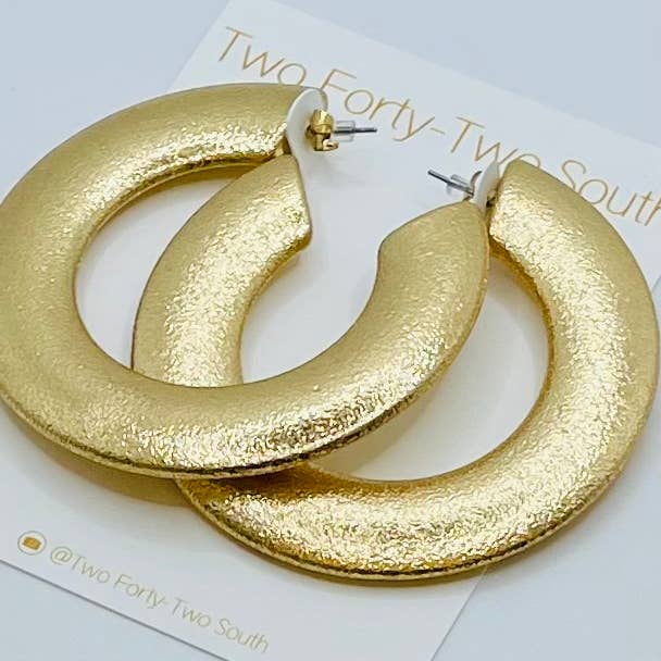 Golden Metal Hoops